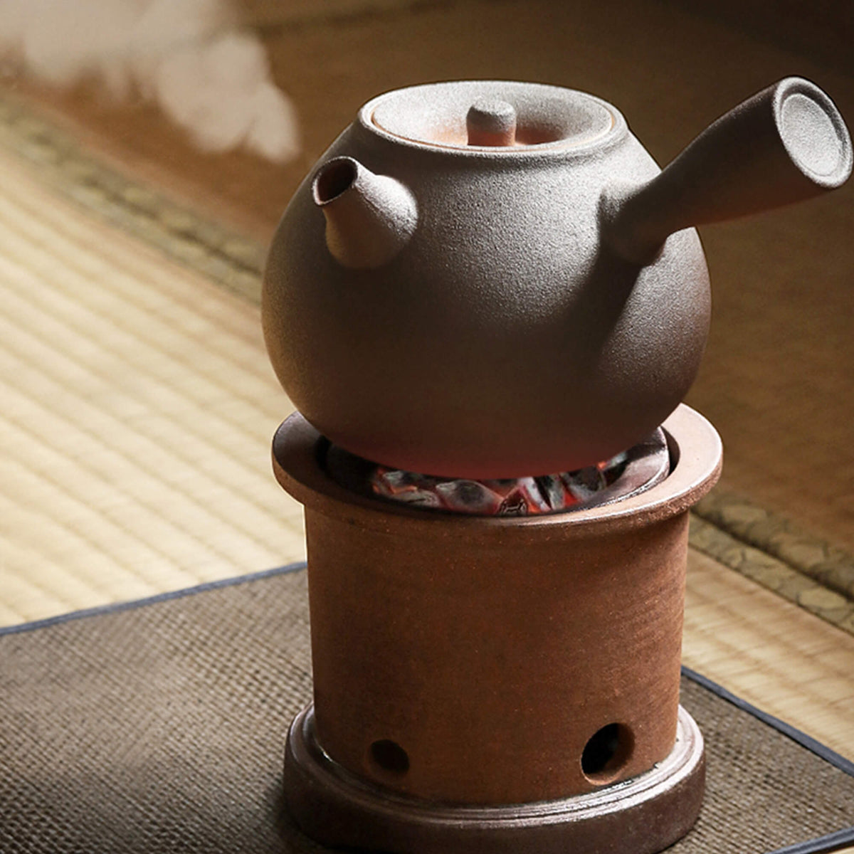 Charcoal Stove Red Clay Ceramic Tea Stoves Tea Set – Eunaliving